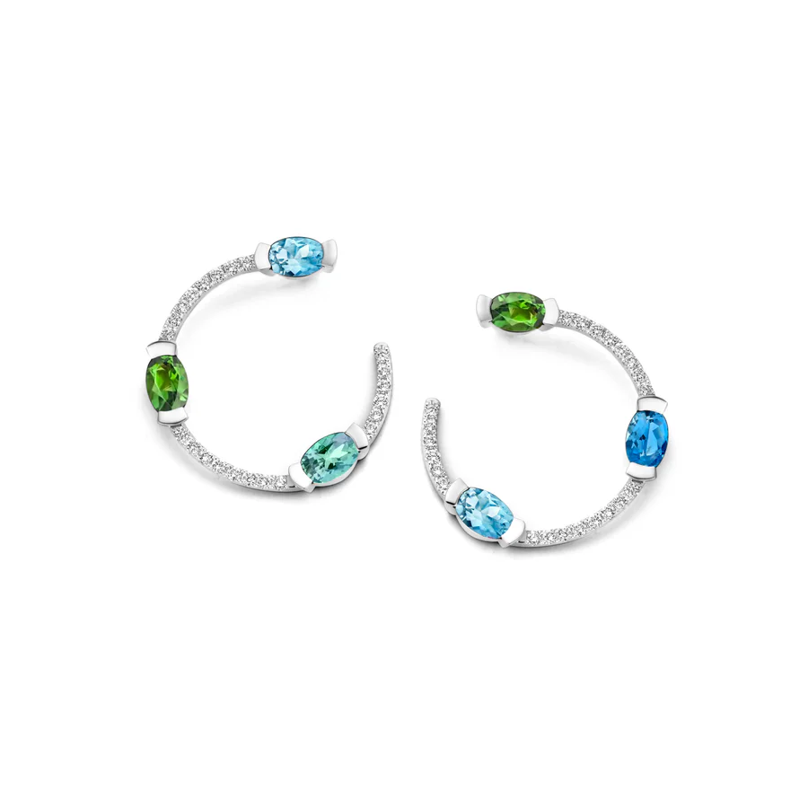 Adeline Trio Curved Earrings