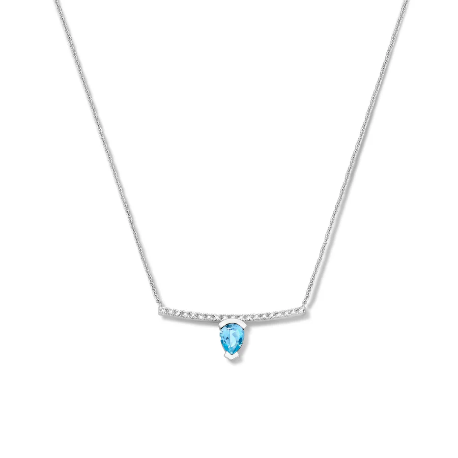 Adeline Straight Pear Necklace
