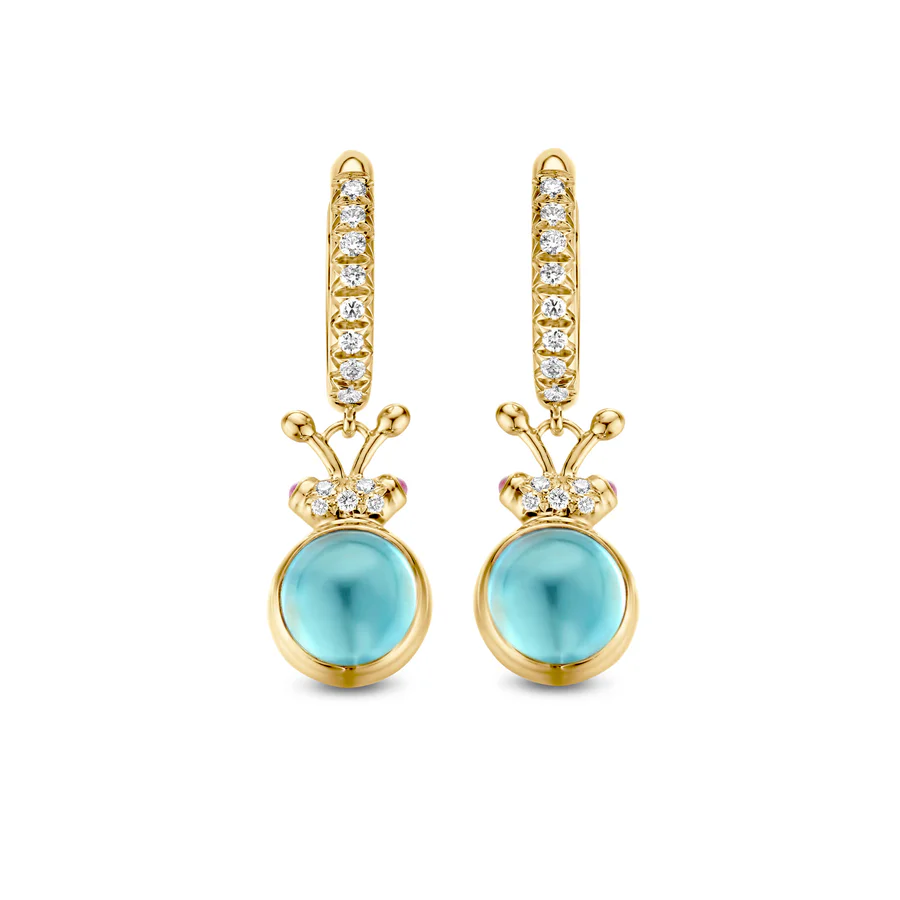 Billy Earrings, Blauw