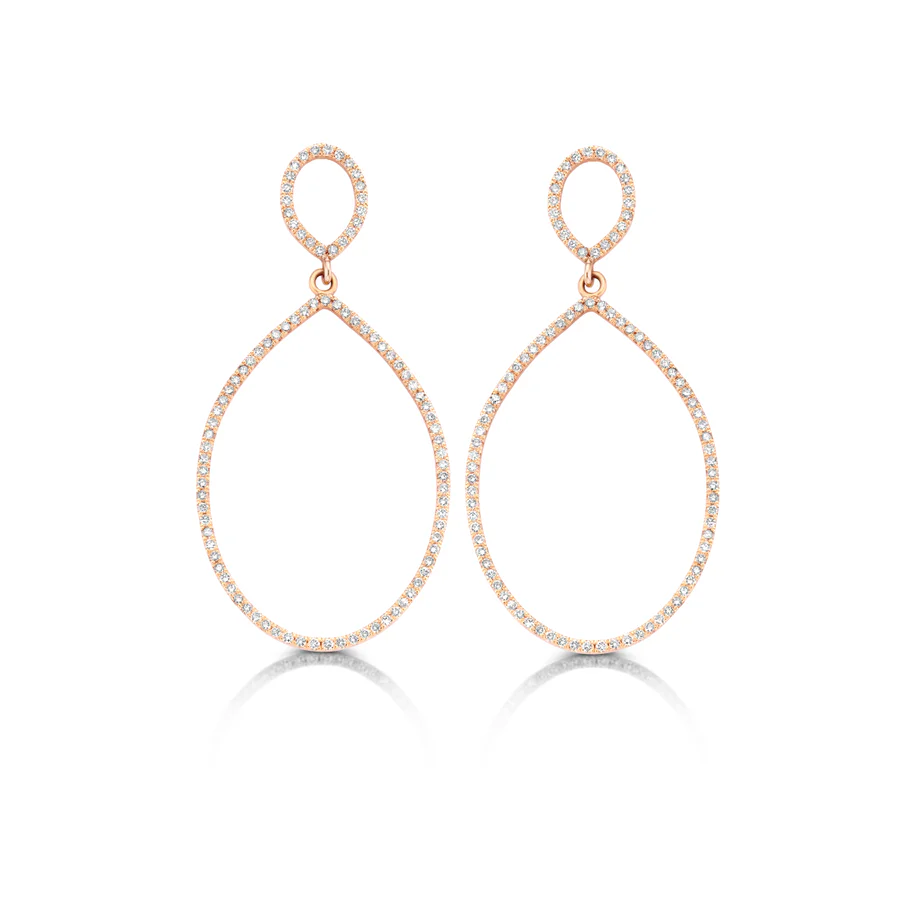 Fine Diamonds Earrings Large, White Diamond