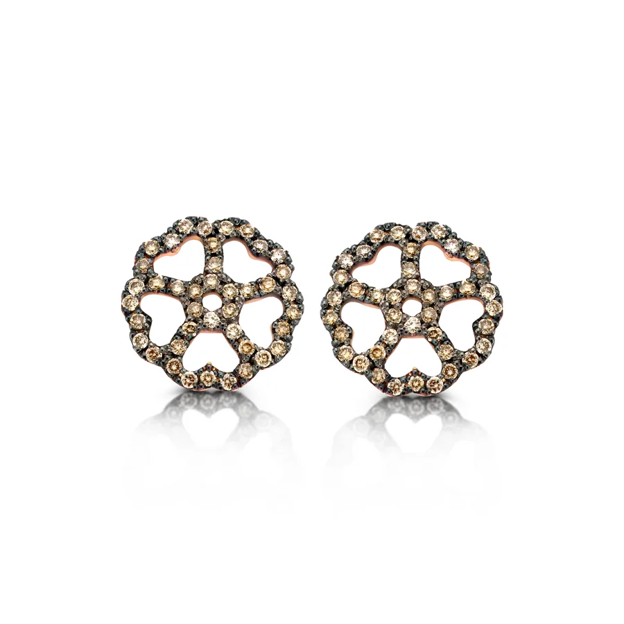 Fine Diamonds Earrings, Brown Diamond