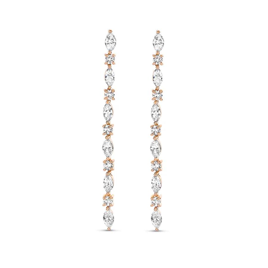 Fine Diamonds Earrings, White Diamond