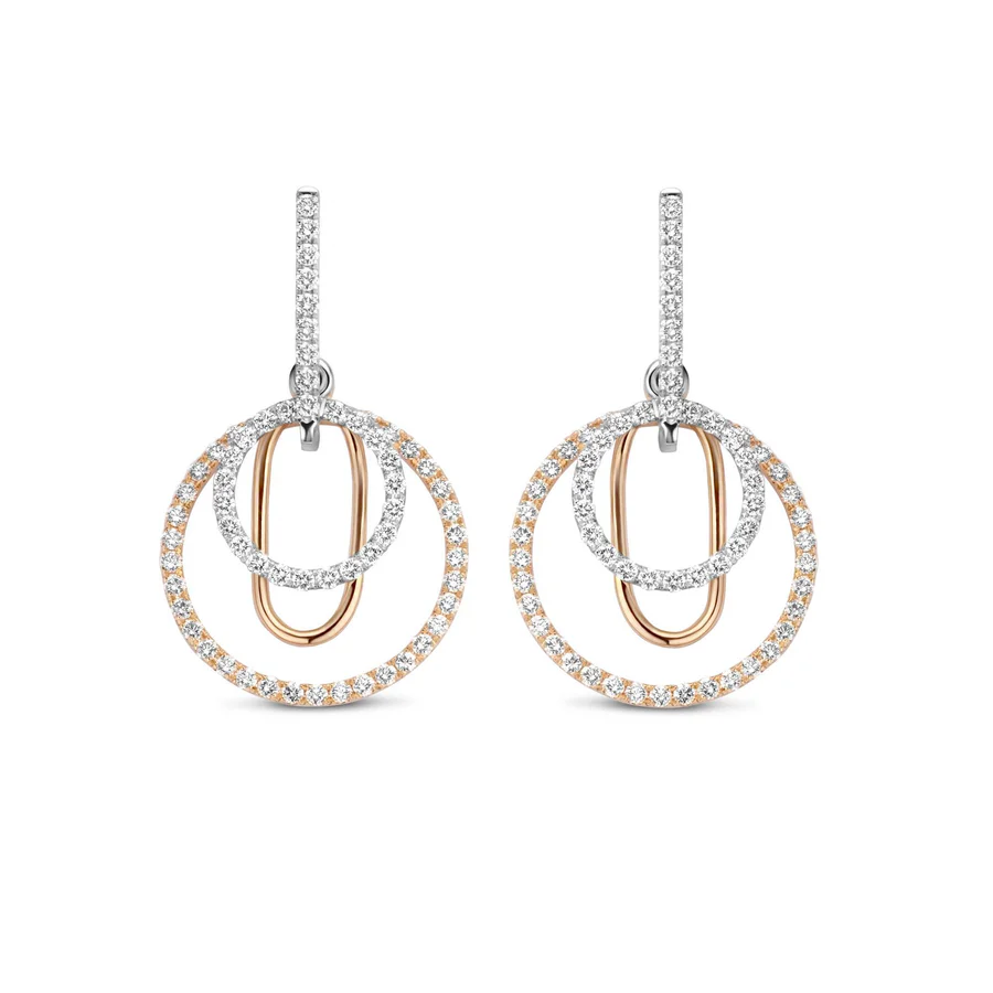 Fine Diamond Earrings, White Diamond