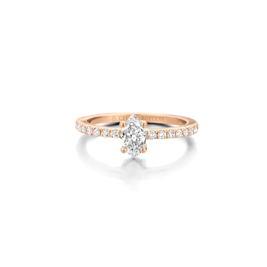Engagement Ring N°355, Witte diamant