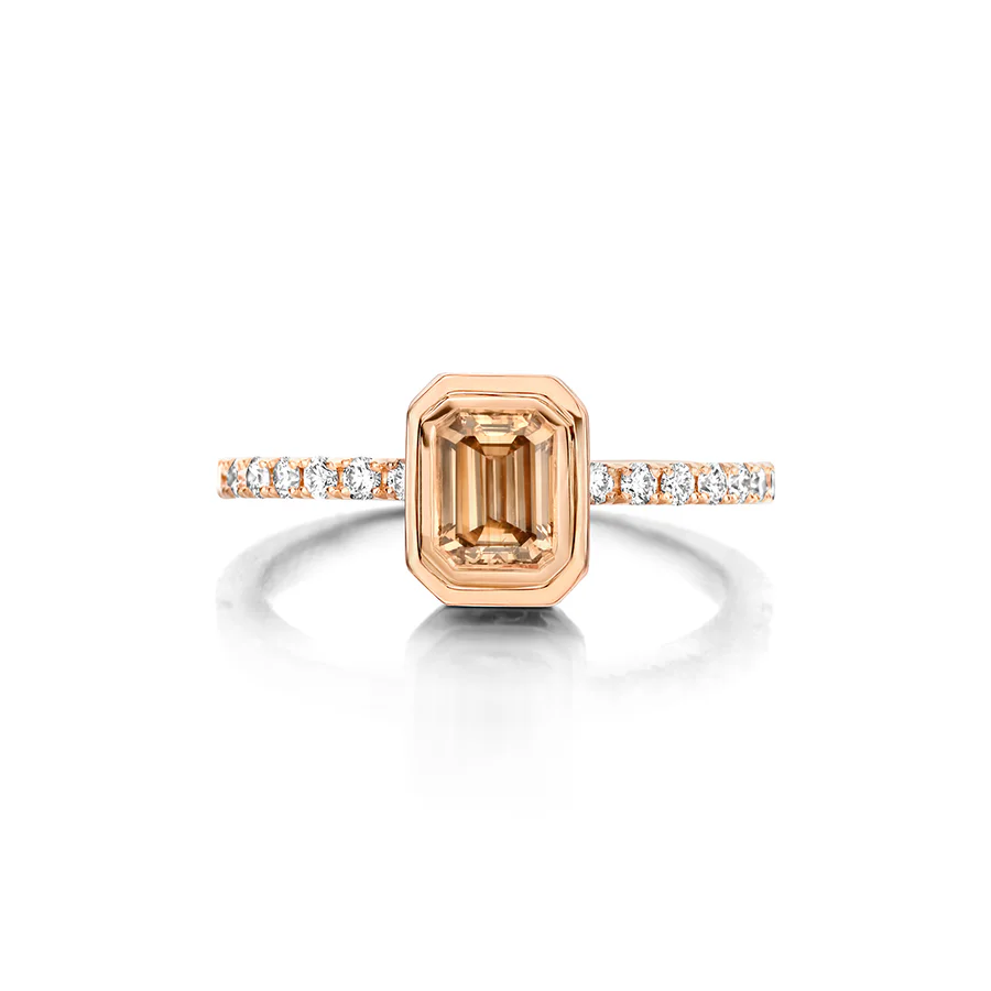 Engagement Ring N°352, Bruine diamant