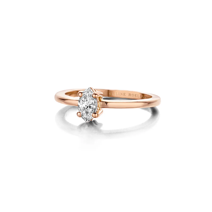 Engagement Ring N°350, Witte diamant