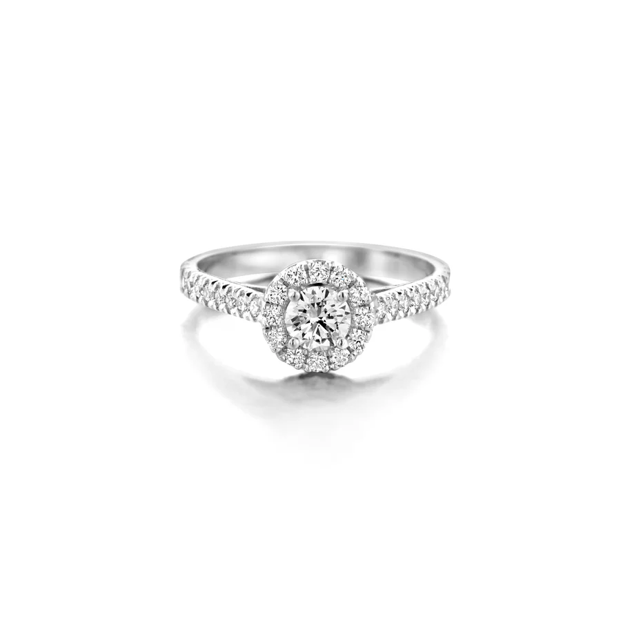 Engagement Ring N°204, Witte diamant