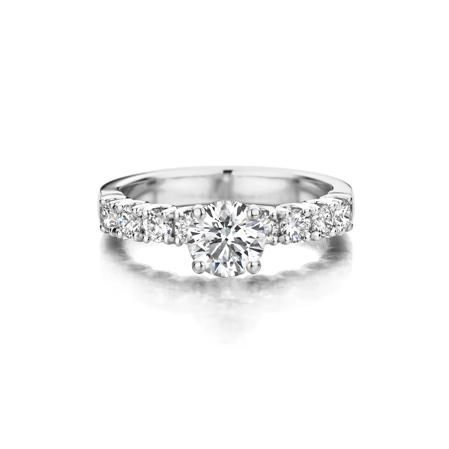 Engagement Ring N°220, Witte diamant