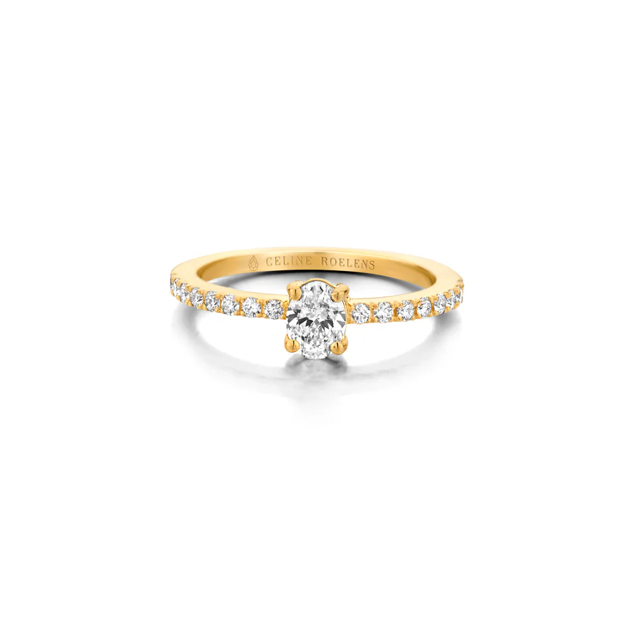 Engagement Ring N°101, Witte diamant