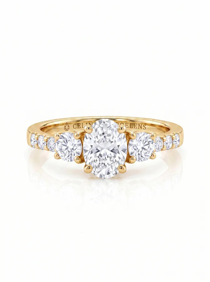 Engagement Ring N°280, Witte diamant