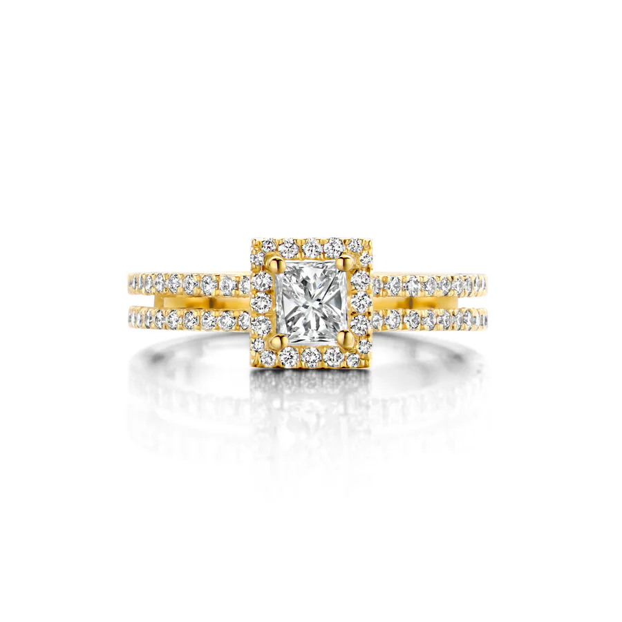 Engagement Ring N°286, Witte diamant