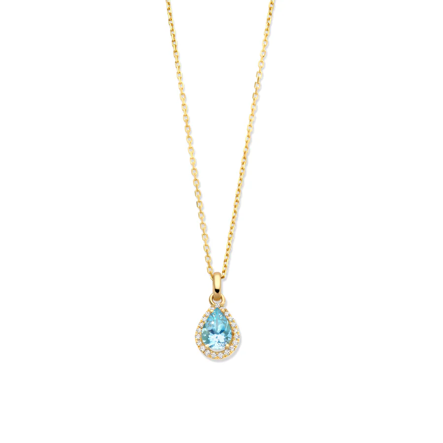 One of a Kind Pendant, Blauwe aquamarijn