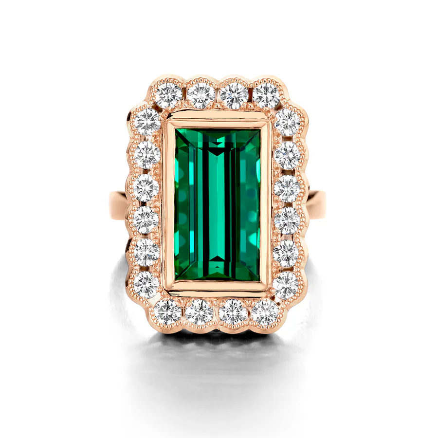One of a Kind Ring N°122, Groene toermalijn