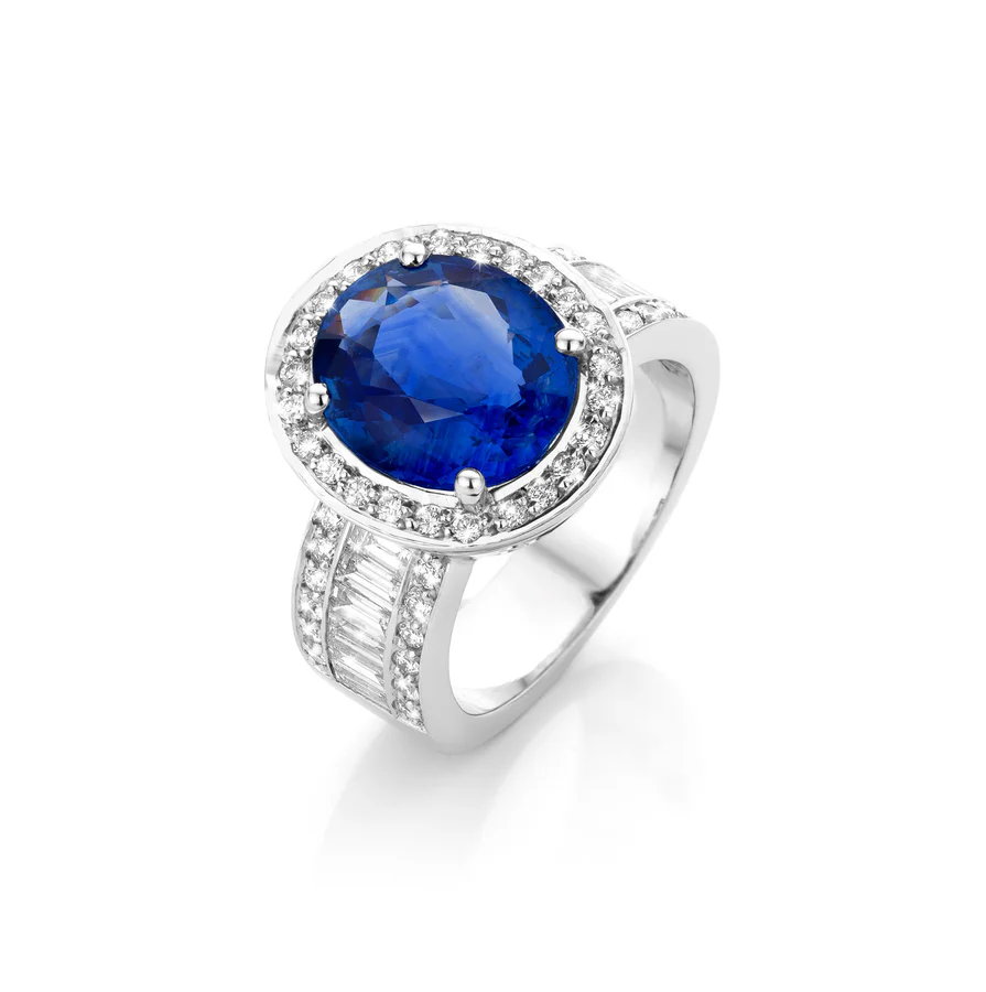 One of a Kind Ring N°139, Blauwe saffier