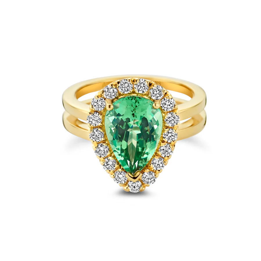 One of a Kind Ring N°161, Groene toermalijn
