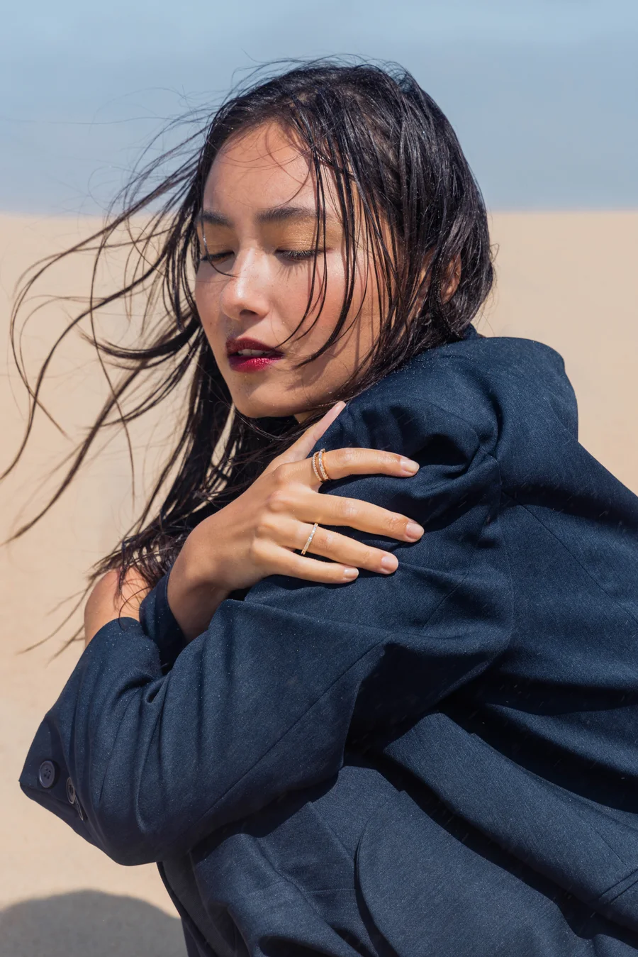 Louise De Langhe shoot on Knokke beach